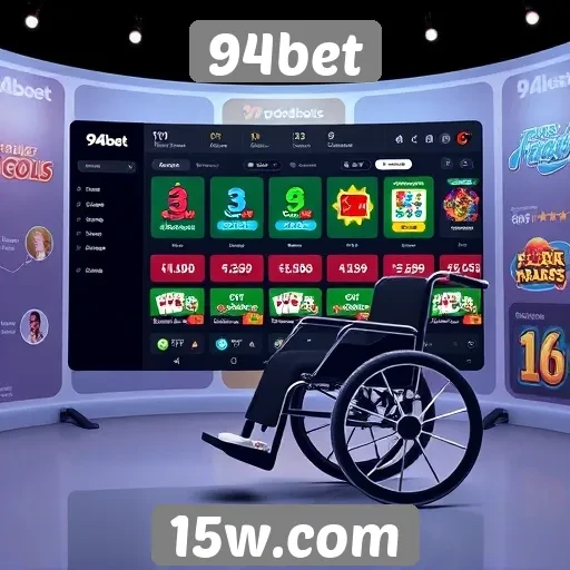 Acessibilidade e interface do site 94bet