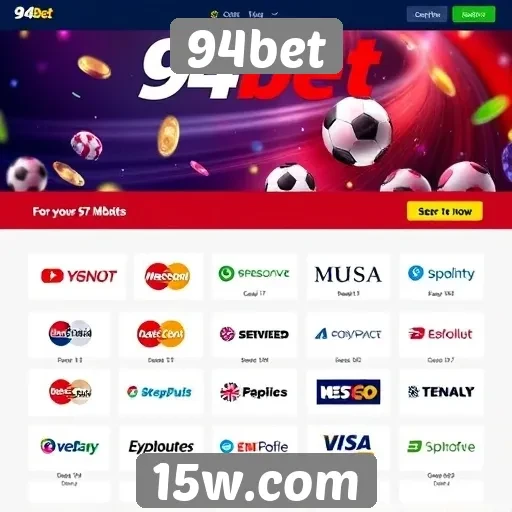 Opções de pagamento disponíveis na plataforma 94bet