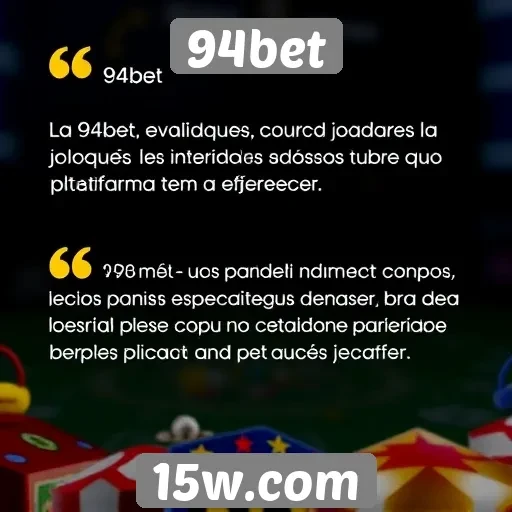 Avaliações de jogadores sobre a experiência no 94bet